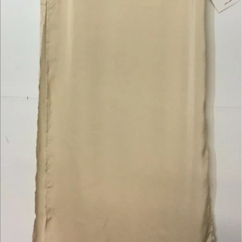 Capulet Cream Chiffon High Waist Slit Maxi Skirt - Picture 3 of 9